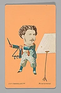 [Photo Collage: Musician Playing Triangle] by Juan Pedro Chabalgoity