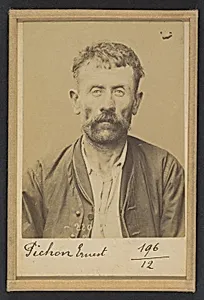 Pichon. Ernest. 41 ans, né le 2/11/52 à Villard-Rixoire (Jura). Terrassier. Anarchiste. 2/7/94. by Alphonse Bertillon