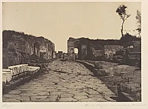 Pompeii, Pompey’s Lane, Tomb Monument of Mamia by Firmin-Eugène Le Dien|Gustave Le Gray