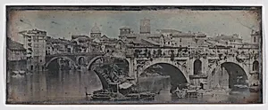 Ponte Rotto (Pons Aemilius), Rome (31. Rome. 1842. Ponte Rotto.) by Joseph-Philibert Girault de Prangey