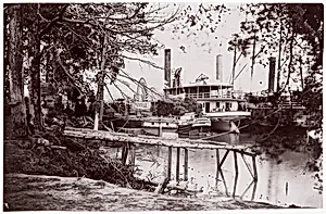 Pontoon Bridge at Deep Bottom, James River