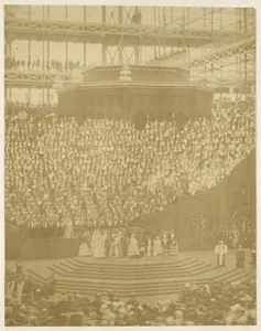 Queen Victoria Presiding at the Reopening of the Reconstructed Crystal Palace at Sydenham