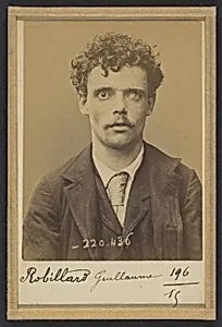Robillard. Guillaume, Joseph. 24 ans, né le 17/11/68 à Vaucresson. Fondeur en cuivre. Anarchiste. 2/7/94.  by Alphonse Bertillon