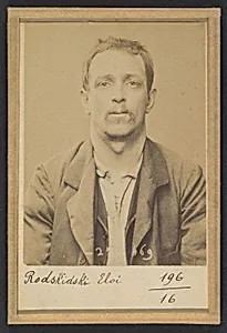 Rodskidski. Eloi, Jean-Baptiste. 37 ans, né à Paris Xlle 13/12/56. Mécanicien. Anarchiste. 2/7/94 by Alphonse Bertillon