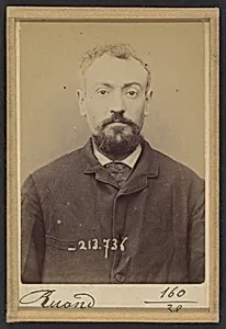 Ruaud. Jean-Baptiste. 35 ans, né à Limoges le 28/7/58. Cordonnier. Anarchiste. 4/2/94.  by Alphonse Bertillon