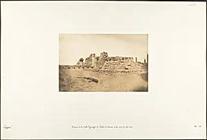 Ruines de la Salle Hypostyle du Palais de Karnac - Vue prise du Sud-Ouest by Maxime Du Camp