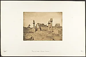 Ruines du Temple d'Herment (Hermentis) by Maxime Du Camp