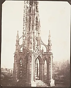Scott Monument before Completion, Edinburgh