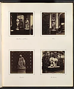 [Sculptures of the Medici Venus and Pomona, Venus, Esmeralda, and the Mourners] by Philip Henry Delamotte