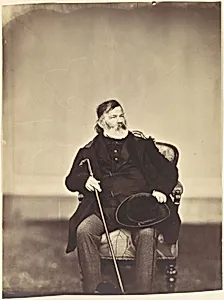 [Seated Man with Cane and Hat]