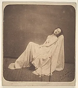 [Seated Model, Partially Draped]
