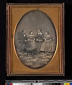 [Self-Portrait with Wife and Two Daughters]