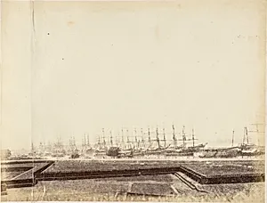 [Shipping in the Hooghly near Fort, Calcutta] by Captain R. B. Hill