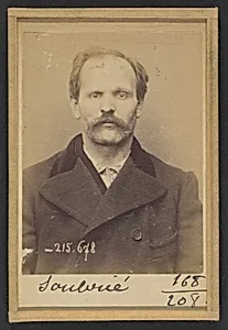 Soubrié. François. 39 ans, né à Livignac-le-Haut (Aveyron). Brûleur de café. Anarchiste. 14/3/94.  by Alphonse Bertillon