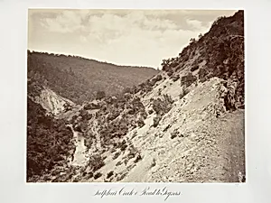 Sulphur Creek and Road to Geysers by Carleton E. Watkins