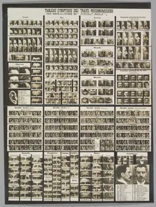 Tableau synoptic des traits physionomiques: pour servir a l'étude du "portrait parlé"