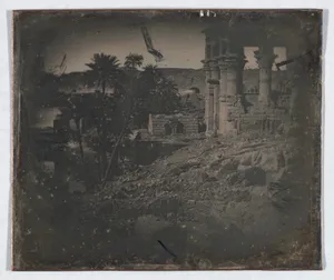 Temple and Date Palms, Philae (236. Philé T. découvert et P. dattiers)