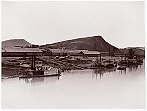 Tennessee River at Chattanooga (81 Lookout Mountain Spur) by George N. Barnard|Mathew B. Brady