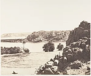 Tâfah, Rochers Granitiques sur les Rives du Nil by Félix Teynard|Imprimerie Photographique de H. de Fonteny et Cie