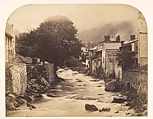 The Mouth of the East and West Lyn, Lynmouth, North Devon by Henry Pollock