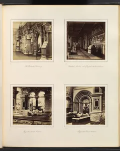 [The Rochester Doorway; Vestibule, Garden Side of English Medieval Court; Byzantine Court Exterior and Interior]