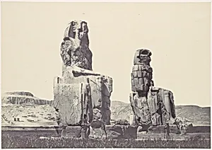 The Statues of Memnon. Plain of Thebes