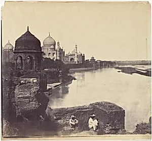 [The Taj Mahal from the Banks of the Yamuna River] by John Murray