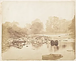 The Wharfe, Yorkshire by John Dillwyn Llewelyn