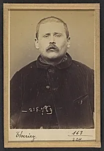 Theriez. Louis (ou Perriez). 35 ans, né le 29/8/58 à Paris. Ébéniste. Anarchiste. 16/3/94. by Alphonse Bertillon