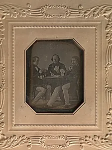 Three Men Playing Cards