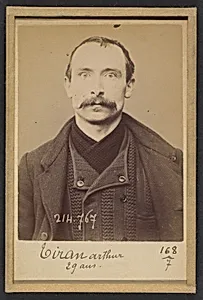 Tiran. Arthur, Théodore. 29 ans, né à Briec (Finistère). Serrurier. Anarchiste. 26/2/94. by Alphonse Bertillon
