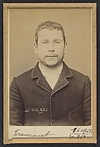 Tramcourt. Albert. 27 ans, né le 10/12/66 à Creil. Mécanicien. Anarchiste. 15/1/94.  by Alphonse Bertillon