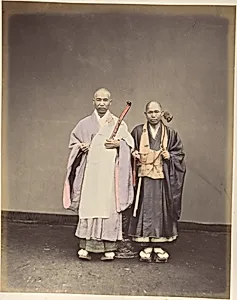 [Two Japanese Men in Traditional Dress]