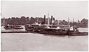 [Unloading Supplies at Port Royal, Virginia] by Andrew Joseph Russell|Mathew B. Brady