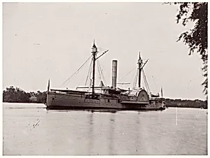 U.S. Ship "Mendota", James River by Mathew B. Brady|Unknown