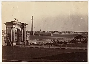 [View of Chowringhee from Government House, Calcutta]