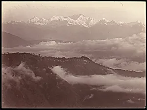 View of Darjeeling and Himalayas by Unknown