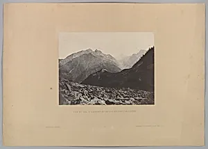View of the Arruns Pass and Peak from the Pont de Soubé by John Stewart|Imprimerie photographique de Blanquart-Évrard, à Lille