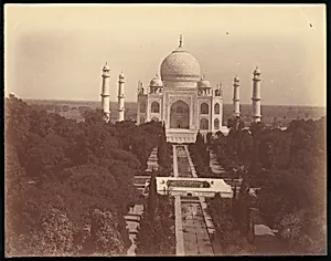 View of the Taj Mahal from the Gate, Agra by Unknown
