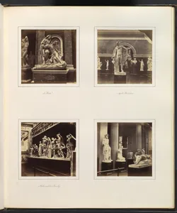 [Views in Greek Sculpture Gallery, Including A Pieta, Apollo Belvedere, Niobe and her Family, Priest of Bacchus and Farnese Torso]