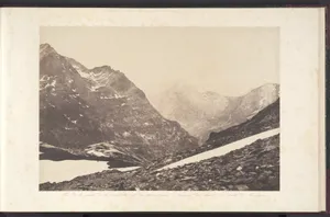 Vue de la partie de la Maladetta et des montagnes du haut du port de Vénasque