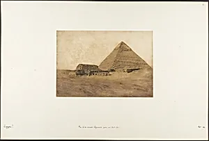 Vue de la seconde Pyramide, prise au Sud-Est by Maxime Du Camp
