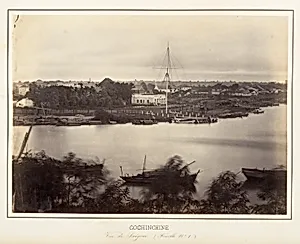 Vue de Saïgon (Feuille No. 1) by Emile Gsell