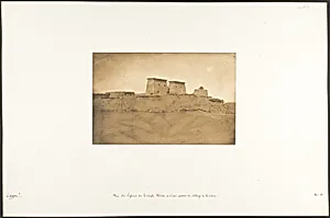 Vue des Pylones du Temple Khons et d'une partie du village de Karnac by Maxime Du Camp