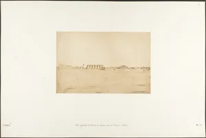 Vue générale des Ruines de Louxor, prise de l'Ouest (Thèbes) by Maxime Du Camp