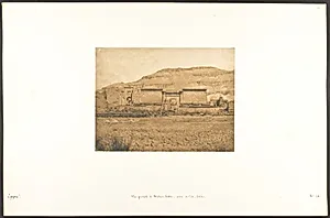 Vue générale de Médinet-habou, prise de l'Est (Thèbes) by Maxime Du Camp