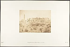 Vue générale des ruines du Palais de Karnac, prise du Nord by Maxime Du Camp