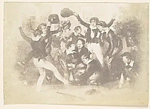 [Watercolor of Boys Playing] by Unknown