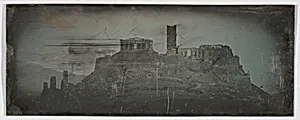 Western Approach to the Acropolis, Athens (49. Athènes. 1842. Acropole. Côté O.) by Joseph-Philibert Girault de Prangey