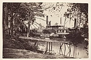 White House Landing, Pamunkey River by Timothy H. O'Sullivan|Mathew B. Brady